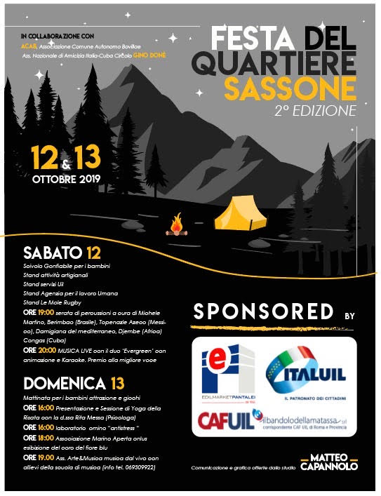 locandina della festa del quartiere sassone