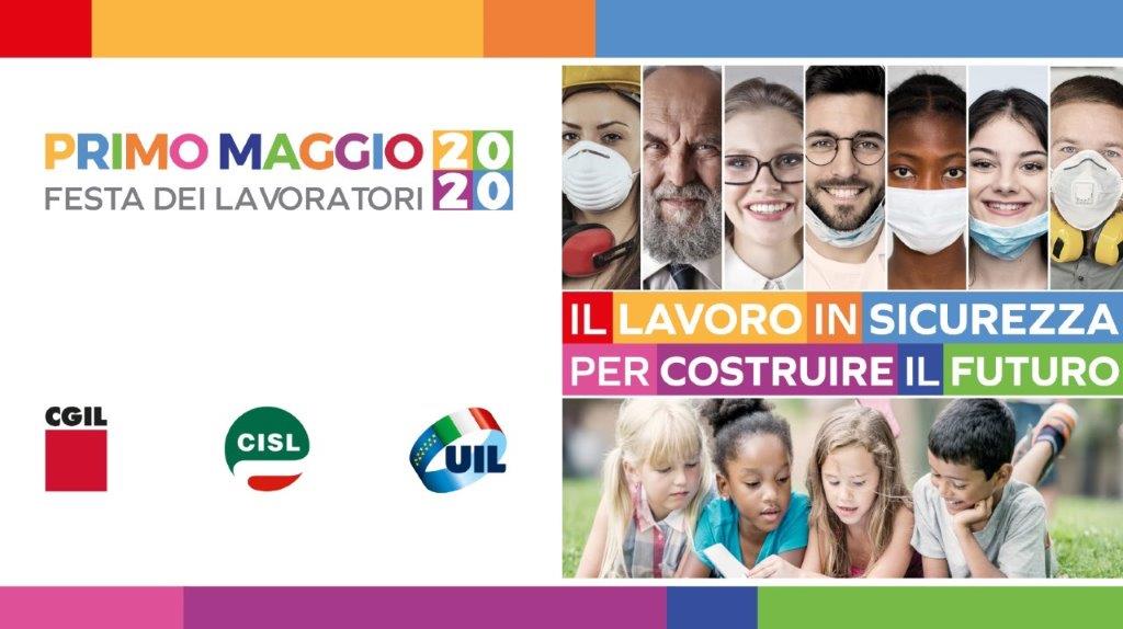 copertina Primo Maggio 2020 CGIL CISL UIL