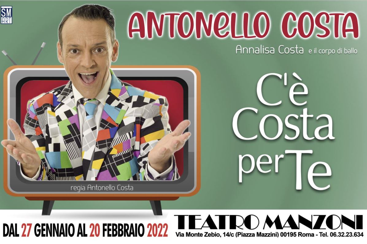 Antonello Costa in C’è Costa per te al Teatro Manzoni di Roma con CARTACAF